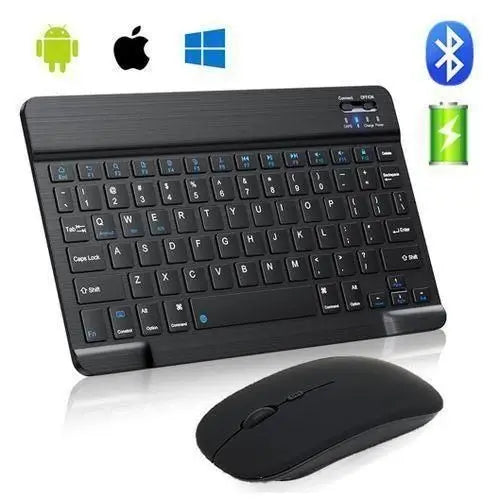 Jeqang-986 Combo 3-in-1 لوحة مفاتيح + ماوس لاسلكي + حامل هاتف