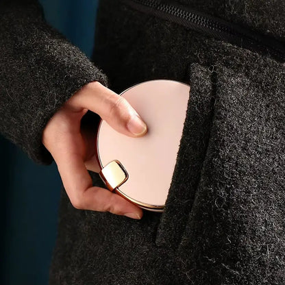 MIROIR LED 3 EN 1   مرآة 3 في 1: مرآة تجميل، بطارية و دفاية لليدين